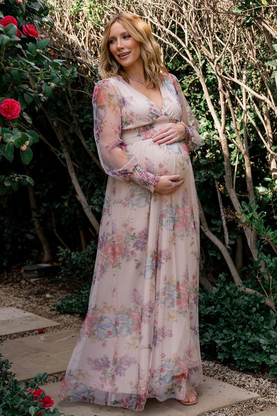 Layla Tulle Maxi Dress | Romantic Floral